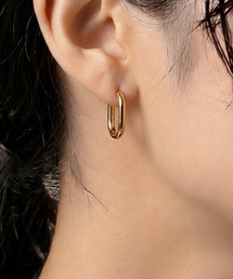 【ORLEAN】オーバルフープピアス
