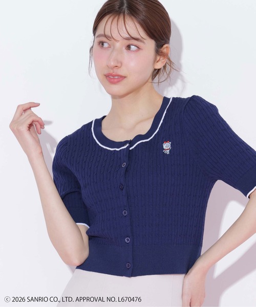 JILL by JILL STUART(ジルバイジルスチュアート)の「<タイニーチャムコラボ>ミニケーブルカーデトップス(ニット/セーター・レディース・ネイビー/グレー/レッド/ピンク/ホワイト/グリーン・FREE)」の20枚目の写真