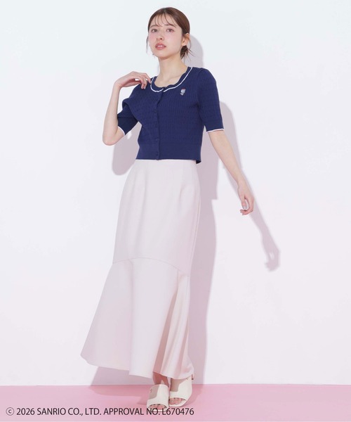 JILL by JILL STUART(ジルバイジルスチュアート)の「<タイニーチャムコラボ>ミニケーブルカーデトップス(ニット/セーター・レディース・ネイビー/グレー/レッド/ピンク/ホワイト/グリーン・FREE)」の21枚目の写真