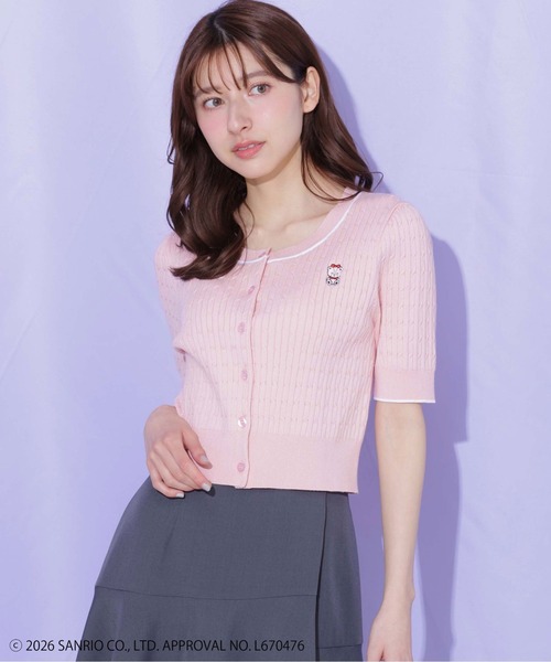 JILL by JILL STUART(ジルバイジルスチュアート)の「<タイニーチャムコラボ>ミニケーブルカーデトップス(ニット/セーター・レディース・ネイビー/グレー/レッド/ピンク/ホワイト/グリーン・FREE)」の22枚目の写真