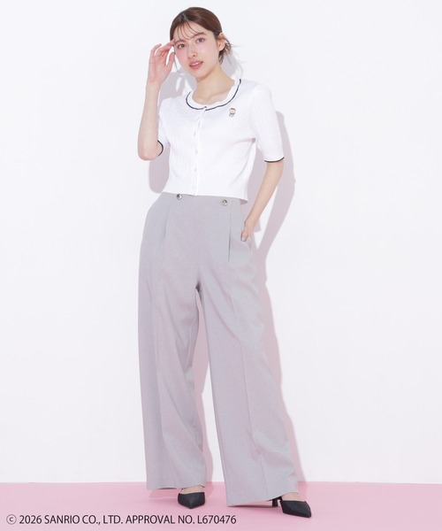 JILL by JILL STUART(ジルバイジルスチュアート)の「<タイニーチャムコラボ>ミニケーブルカーデトップス(ニット/セーター・レディース・ネイビー/グレー/レッド/ピンク/ホワイト/グリーン・FREE)」の17枚目の写真