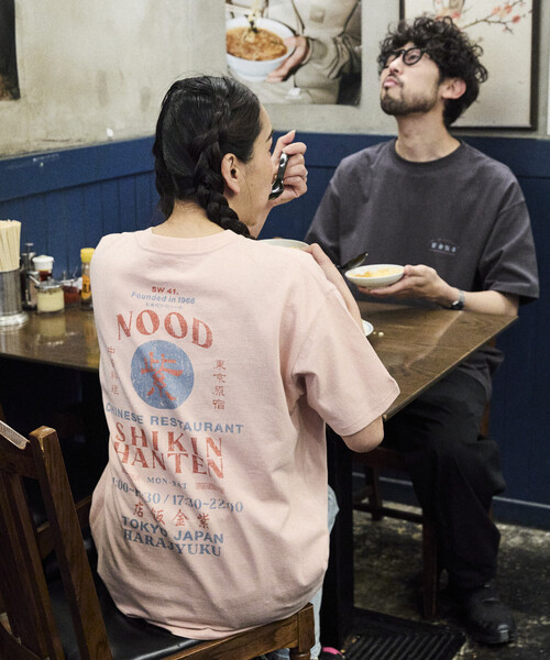 限定展開 紫金飯店×FREAK'S STORE 別注 バックプリント クルーネックT
