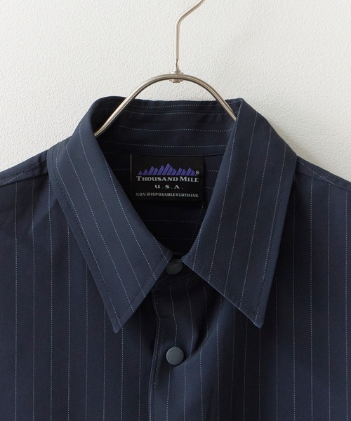 THOUSAND MILE(サウザンドマイル)の「THOUSAND MILE/サウザンドマイル SHORT SLEEVE SHIRT 2026年春夏春服 夏服(シャツ/ブラウス・メンズ・ネイビー/チャコール・M/L/XL)」の10枚目の写真