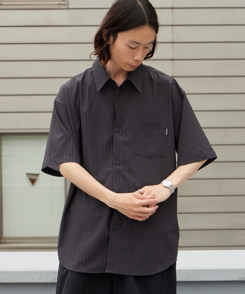 THOUSAND MILE(サウザンドマイル)の「THOUSAND MILE/サウザンドマイル SHORT SLEEVE SHIRT 2026年春夏春服 夏服(シャツ/ブラウス・メンズ・ネイビー/チャコール・M/L/XL)」の14枚目の写真