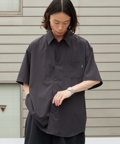 THOUSAND MILE(サウザンドマイル)の「THOUSAND MILE/サウザンドマイル SHORT SLEEVE SHIRT 2026年春夏春服 夏服(シャツ/ブラウス・メンズ・ネイビー/チャコール・M/L/XL)」の15枚目の写真