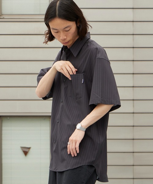 THOUSAND MILE(サウザンドマイル)の「THOUSAND MILE/サウザンドマイル SHORT SLEEVE SHIRT 2026年春夏春服 夏服(シャツ/ブラウス・メンズ・ネイビー/チャコール・M/L/XL)」の17枚目の写真
