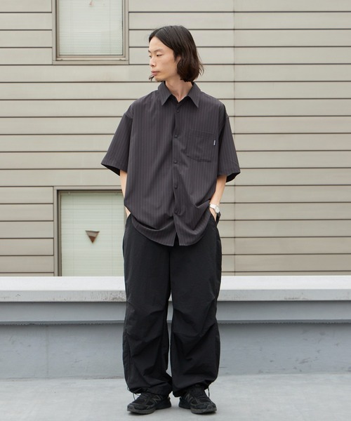 THOUSAND MILE(サウザンドマイル)の「THOUSAND MILE/サウザンドマイル SHORT SLEEVE SHIRT 2026年春夏春服 夏服(シャツ/ブラウス・メンズ・ネイビー/チャコール・M/L/XL)」の19枚目の写真