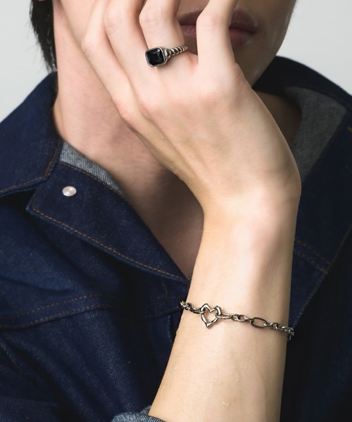 muku(ムク)の「BRACELET/POINT HEART CHAIN(ブレスレット・メンズ・シルバー・FREE)」の7枚目の写真
