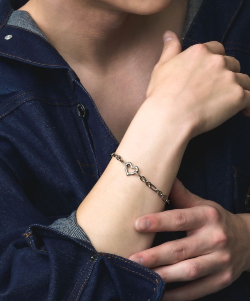 muku(ムク)の「BRACELET/POINT HEART CHAIN(ブレスレット・メンズ・シルバー・FREE)」の11枚目の写真