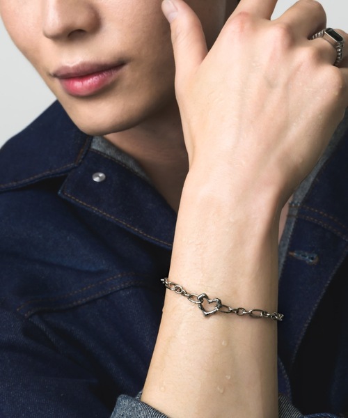muku(ムク)の「BRACELET/POINT HEART CHAIN(ブレスレット・メンズ・シルバー・FREE)」の14枚目の写真