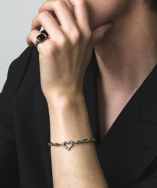 muku(ムク)の「BRACELET/POINT HEART CHAIN(ブレスレット・メンズ・シルバー・FREE)」の15枚目の写真