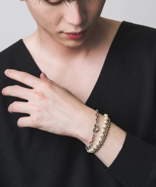 muku(ムク)の「BRACELET/POINT HEART CHAIN(ブレスレット・メンズ・シルバー・FREE)」の9枚目の写真