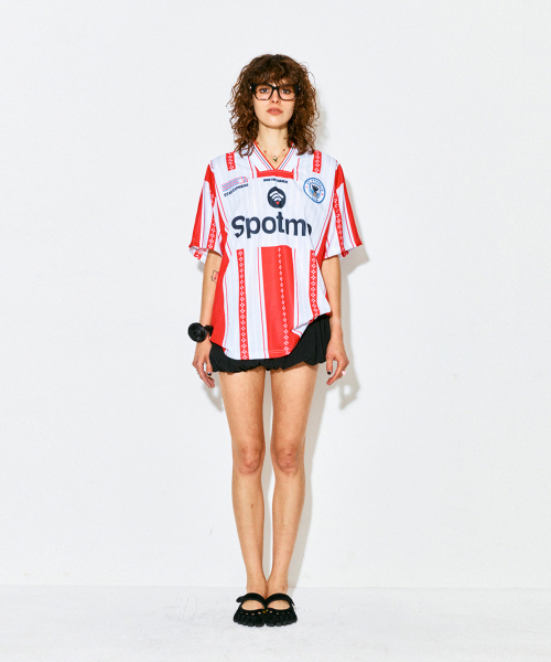 HIGHTIDEFRANKIE(ハイタイドフランキー)の「World Clash Football Jersey Red(Tシャツ/カットソー・レディース・レッド・FREE)」の11枚目の写真
