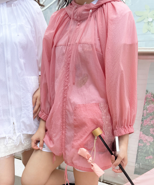 Hood Half Sleeve Jumper (Pink) — худ с укороченным рукавом, розовый