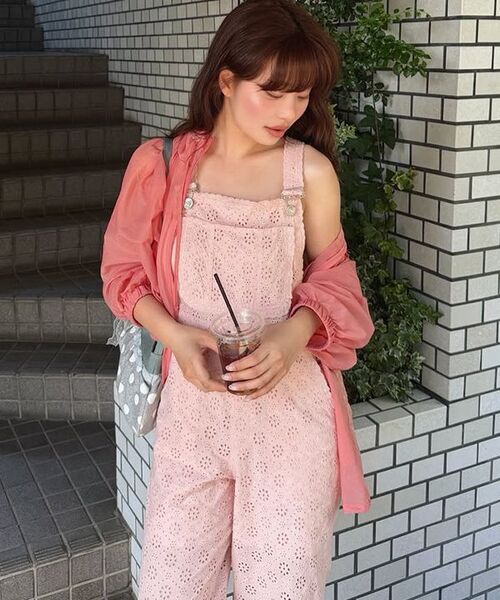 SINOON（シヌーン）の「Hood Half Sleeve Jumper (Pink)（パーカー・レディース・PINK・FREE）」の6枚目の写真
