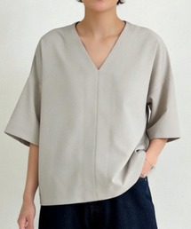 Sew loop（ソーループ）の「Vネック半袖ブラウス（シャツ/ブラウス）」