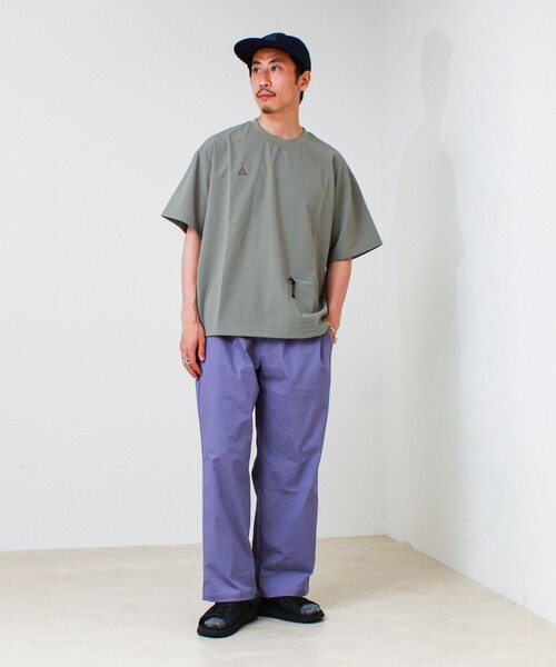 GERRY(ジェリー)の「【GERRY/ジェリー】Seersucker Vent Mesh S/S PO Shirt(Tシャツ/カットソー・メンズ・ブラック/オリーブ/グレー系その他・M/L)」の4枚目の写真