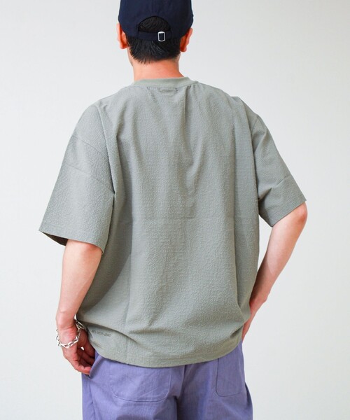 GERRY(ジェリー)の「【GERRY/ジェリー】Seersucker Vent Mesh S/S PO Shirt(Tシャツ/カットソー・メンズ・ブラック/オリーブ/グレー系その他・M/L)」の9枚目の写真