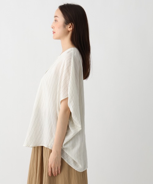 Elura（エルーラ）の「ストライプゆるプルオーバー/912365（シャツ/ブラウス・レディース・ライトブルー/ネイビー/オフホワイト・FREE）」の14枚目の写真