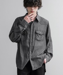 KRIFF MAYER | KRIFF MAYER クリフメイヤー オーバーサイズエアーライトデニムウエスタン長袖シャツ 2555106(シャツ/ブラウス)