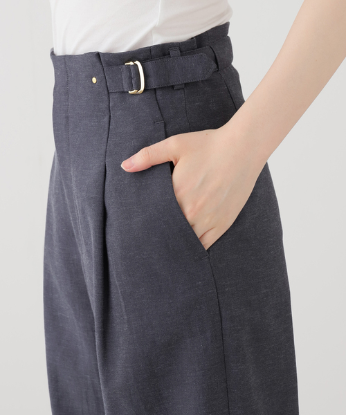 La TOTALITE(ラトータリテ)の「【洗える】サイドバックルパンツ(その他パンツ・レディース・ベージュ/ダークブルー・38/36)」の12枚目の写真