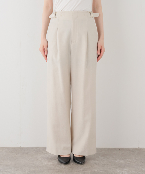 La TOTALITE(ラトータリテ)の「【洗える】サイドバックルパンツ(その他パンツ・レディース・ベージュ/ダークブルー・38/36)」の17枚目の写真