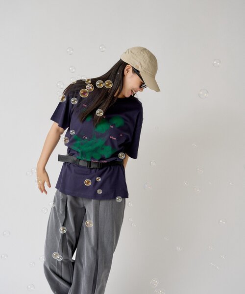 WHIMSIC(ウィムジック)の「【UNISEX/2サイズ展開】ボックスプリーツスラックス(その他パンツ・レディース・グレー/ブラック・1/2)」の20枚目の写真