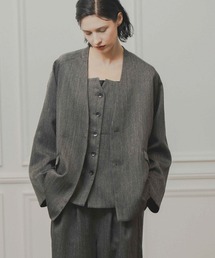 WHYTO.（ホワイト）の「「WHYTO. / ホワイト」tweed satin over jacket（その他アウター）」