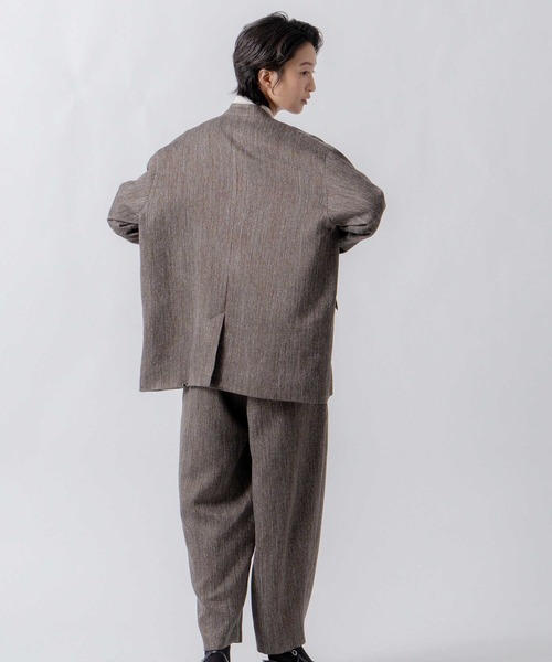 WHYTO.（ホワイト）の「「WHYTO. / ホワイト」tweed satin over jacket（その他アウター・レディース・ブラウン/ブラック・36/38）」の15枚目の写真