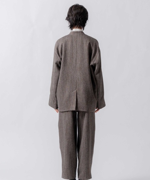 WHYTO.（ホワイト）の「「WHYTO. / ホワイト」tweed satin over jacket（その他アウター・レディース・ブラウン/ブラック・36/38）」の19枚目の写真