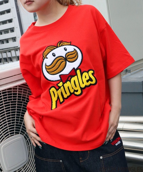 CORPUS SELECT(コーパストーキョー)の「【PRINGLES/プリングルズ】2009 ロゴ サガラ刺繍 バックプリント 半袖Tシャツ(Tシャツ/カットソー・メンズ・レッド/ホワイト/イエロー/チャコールグレー/グリーン・LL/S/L/M)」の5枚目の写真