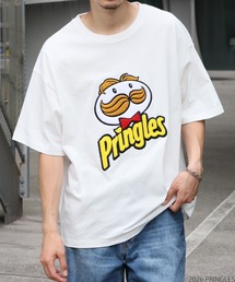 【PRINGLES/プリングルズ】2009 ロゴ サガラ刺繍 バックプリント 半袖Tシャツ