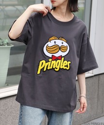 【PRINGLES/プリングルズ】2009 ロゴ サガラ刺繍 バックプリント 半袖Tシャツ