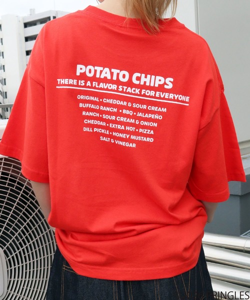 CORPUS SELECT(コーパストーキョー)の「【PRINGLES/プリングルズ】2009 ロゴ サガラ刺繍 バックプリント 半袖Tシャツ(Tシャツ/カットソー・メンズ・レッド/ホワイト/イエロー/チャコールグレー/グリーン・LL/S/L/M)」の6枚目の写真