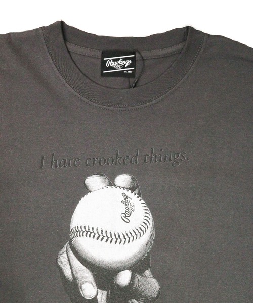 ARCHIVER(アーカイバ)の「【LW】【it】【Rawlings/ローリングス】STRAIGHT T / ストレートTシャツ(Tシャツ/カットソー・メンズ・ライトグレー/ブラック/ホワイト・X-LARGE/LARGE/MEDIUM)」の7枚目の写真