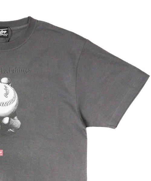 ARCHIVER(アーカイバ)の「【LW】【it】【Rawlings/ローリングス】STRAIGHT T / ストレートTシャツ(Tシャツ/カットソー・メンズ・ライトグレー/ブラック/ホワイト・X-LARGE/LARGE/MEDIUM)」の8枚目の写真