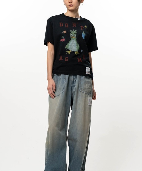 Maison MIHARA YASUHIRO(メゾンミハラヤスヒロ)の「Leon Doodle Printed T-shirt(Tシャツ/カットソー・レディース・ホワイト/ブラック・36/38)」の8枚目の写真