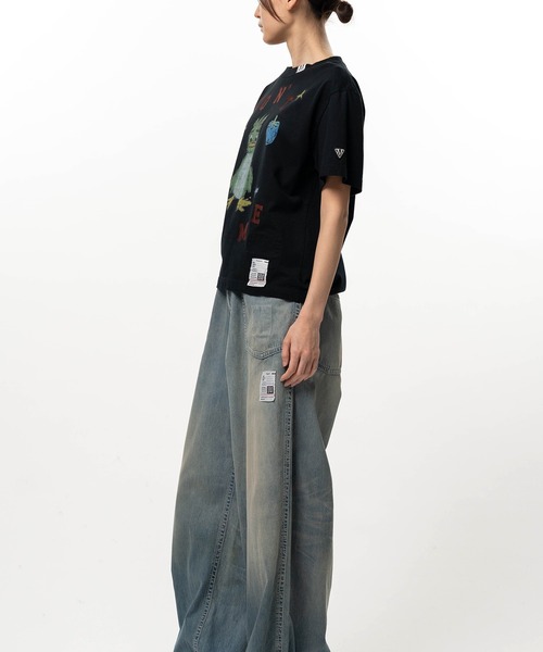 Maison MIHARA YASUHIRO(メゾンミハラヤスヒロ)の「Leon Doodle Printed T-shirt(Tシャツ/カットソー・レディース・ホワイト/ブラック・36/38)」の9枚目の写真