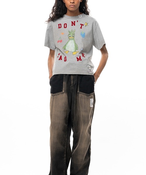Maison MIHARA YASUHIRO(メゾンミハラヤスヒロ)の「Leon Doodle Printed T-shirt(Tシャツ/カットソー・レディース・ホワイト/ブラック・36/38)」の14枚目の写真
