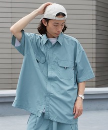 RUSSELL ATHLETIC / ラッセルアスレティック SHELTECH Ripstop Shirt リップストップ ユーティリティーシャツ 半袖 メンズ 秋 秋服 2026年秋冬