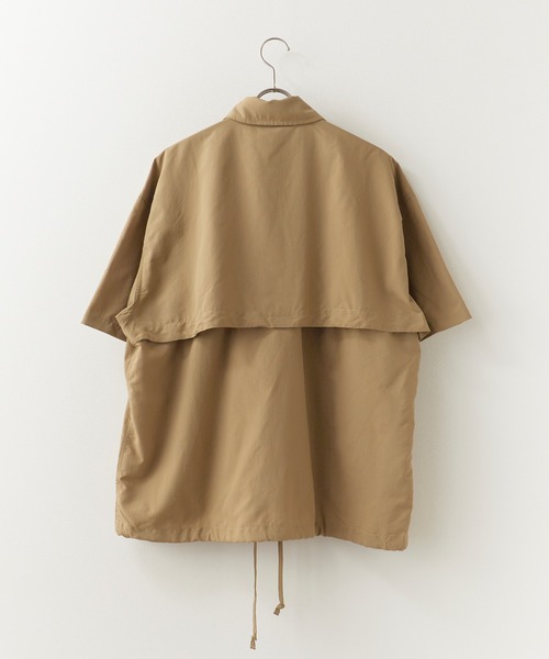 Russell Athletic(ラッセルアスレティック)の「RUSSELL ATHLETIC / ラッセルアスレティック SHELTECH Ripstop Shirt リップストップ ユーティリティーシャツ 半袖 メンズ 2026年 夏 夏服(シャツ/ブラウス・メンズ・ブラック/ベージュ/サックスブルー・M/L/XL)」の12枚目の写真