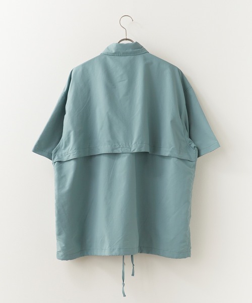 Russell Athletic(ラッセルアスレティック)の「RUSSELL ATHLETIC / ラッセルアスレティック SHELTECH Ripstop Shirt リップストップ ユーティリティーシャツ 半袖 メンズ 2026年 夏 夏服(シャツ/ブラウス・メンズ・ブラック/ベージュ/サックスブルー・M/L/XL)」の11枚目の写真