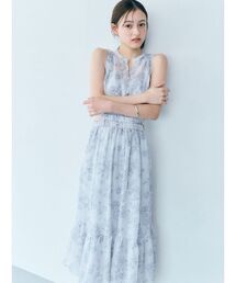 SNIDEL | 【マシーンウォッシャブル】ノースリーブティアードワンピース(ワンピース)
