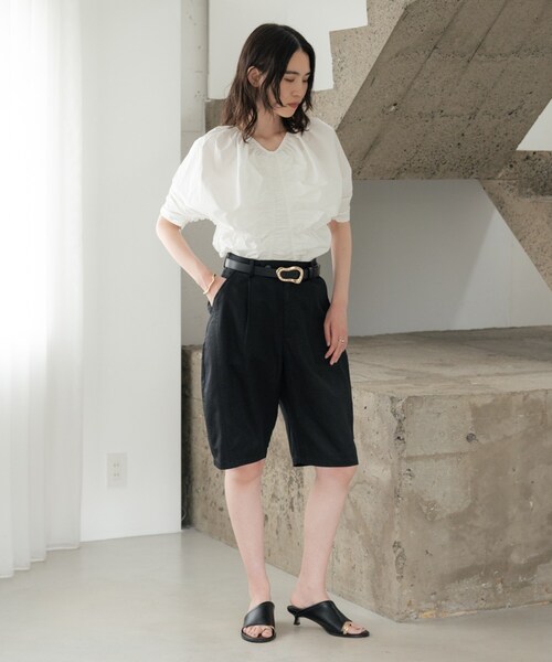 GALLEST(ギャレスト)の「ハーフ丈バレルパンツ(その他パンツ・レディース・ブラック/オリーブ・40/38/36)」の17枚目の写真