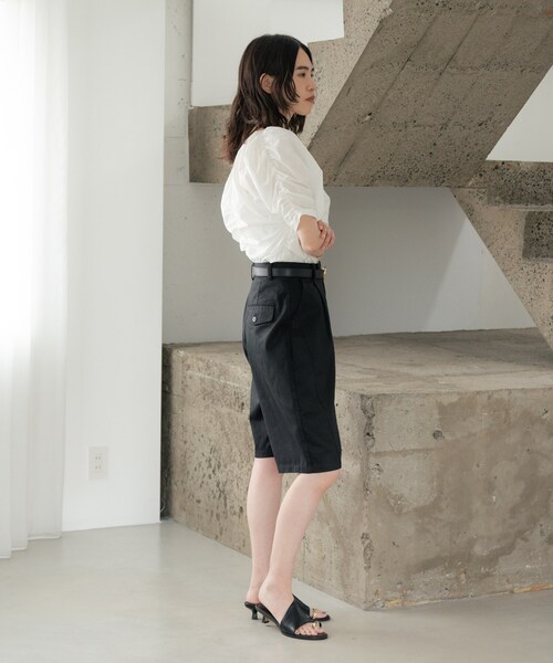 GALLEST(ギャレスト)の「ハーフ丈バレルパンツ(その他パンツ・レディース・ブラック/オリーブ・40/38/36)」の15枚目の写真