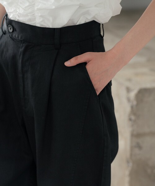 GALLEST(ギャレスト)の「ハーフ丈バレルパンツ(その他パンツ・レディース・ブラック/オリーブ・40/38/36)」の11枚目の写真