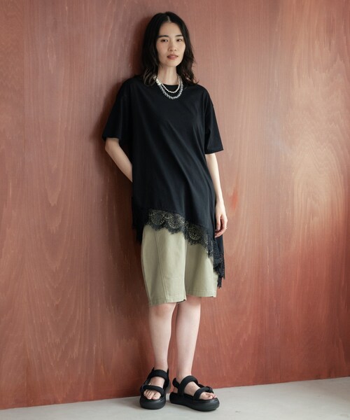 GALLEST(ギャレスト)の「ハーフ丈バレルパンツ(その他パンツ・レディース・ブラック/オリーブ・40/38/36)」の10枚目の写真