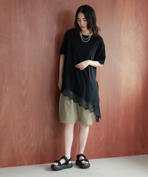 GALLEST(ギャレスト)の「ハーフ丈バレルパンツ(その他パンツ・レディース・ブラック/オリーブ・40/38/36)」の9枚目の写真