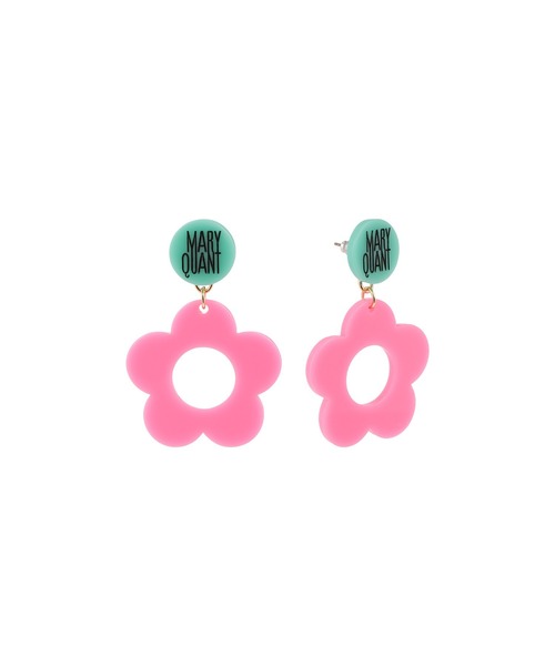 MARY QUANT(マリークワント)の「レトロPOP ピアス(ピアス(両耳用)・レディース・フューシャピンク/ブルー・FREE)」の3枚目の写真