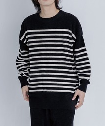 DRIP STUDIO（ドリップスタジオ）の「NANDINA BD / ボーダー長袖トップスMENS（ニット/セーター）」